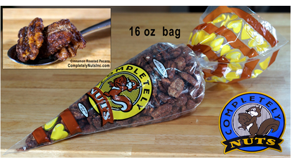 Completely Nuts Inc, Navy Pier Nuts, 847-394-4312, Cinnamon Sugar Roasted Nuts, German Bavarian Style Cinnamon Roasted Mixed Nuts, Cinnamon Sugar Roasted Almonds, Pecans, Peanuts & Cashews,