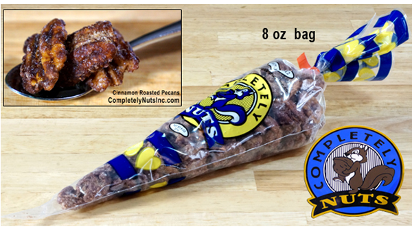 Completely Nuts Inc, Navy Pier Nuts, 847-394-4312, Cinnamon Sugar Roasted Nuts, German Bavarian Style Cinnamon Roasted Mixed Nuts, Cinnamon Sugar Roasted Almonds, Pecans, Peanuts & Cashews,